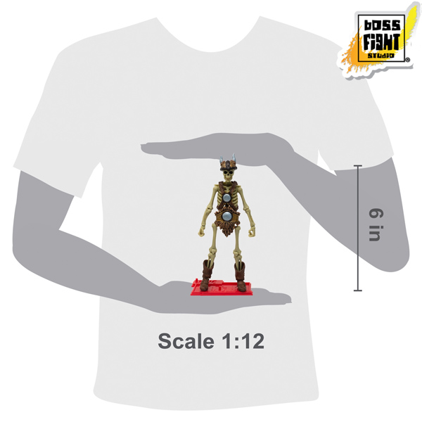 Boss Fight Studio Epic H.A.C.K.S. Barbarian Skeleton Death Monger 1:12 Scale Action Figure